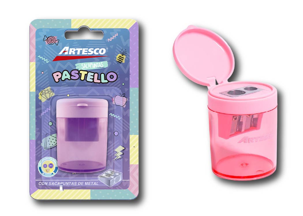 TAJADOR METALICO DOB C/DEP PASTEL